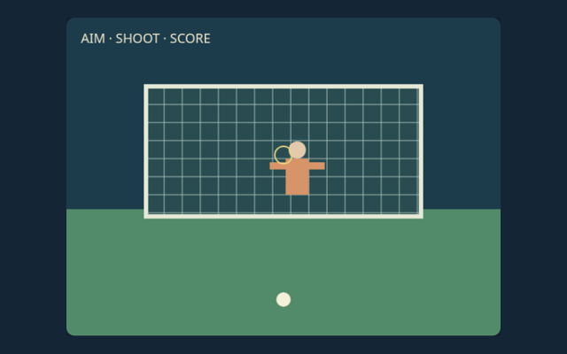 Penalty Shootout playing interface